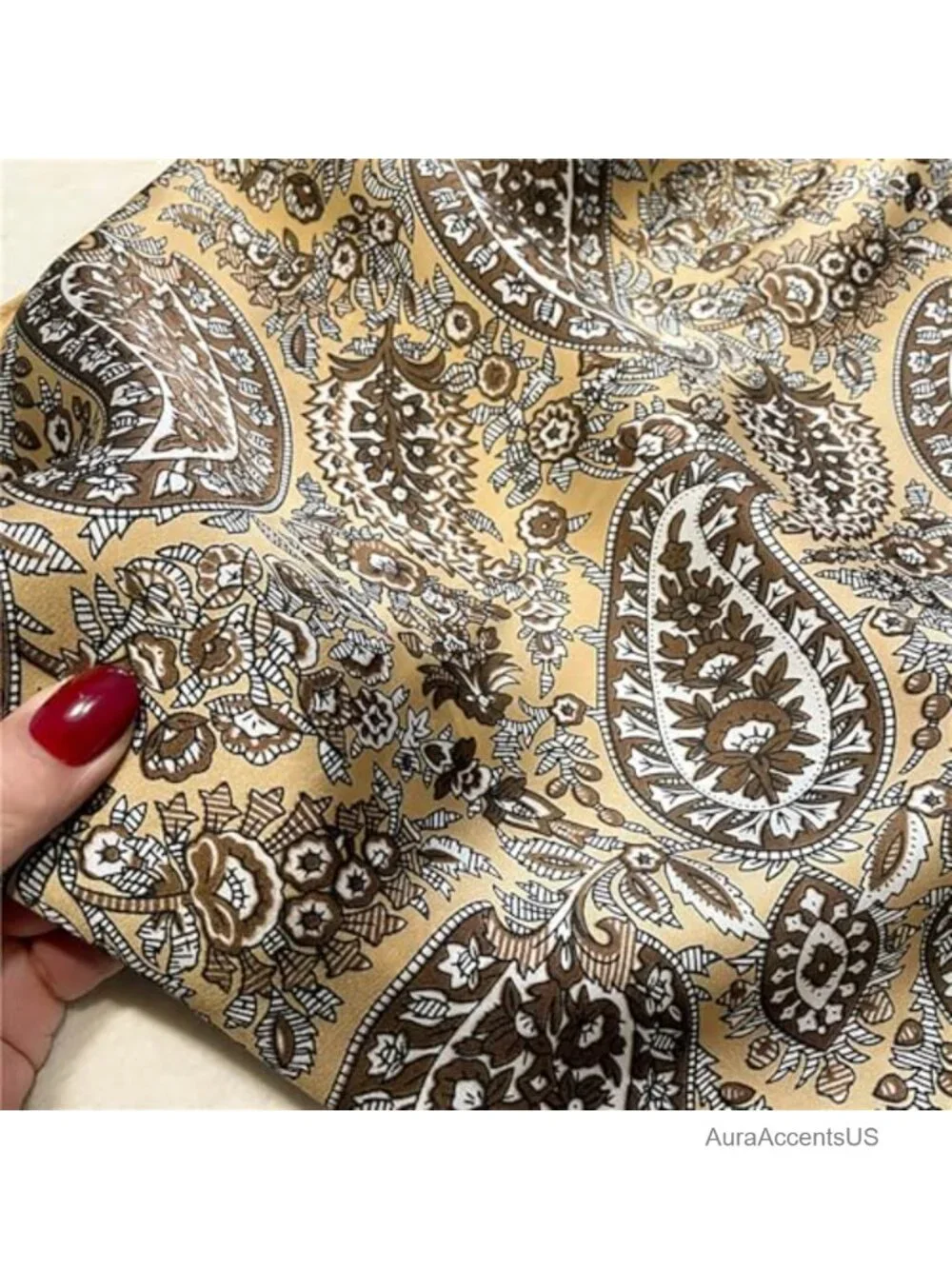 Square Satin Silk Feeling Hair Scarf Headscarf Necktie Bandana Pocket Square
